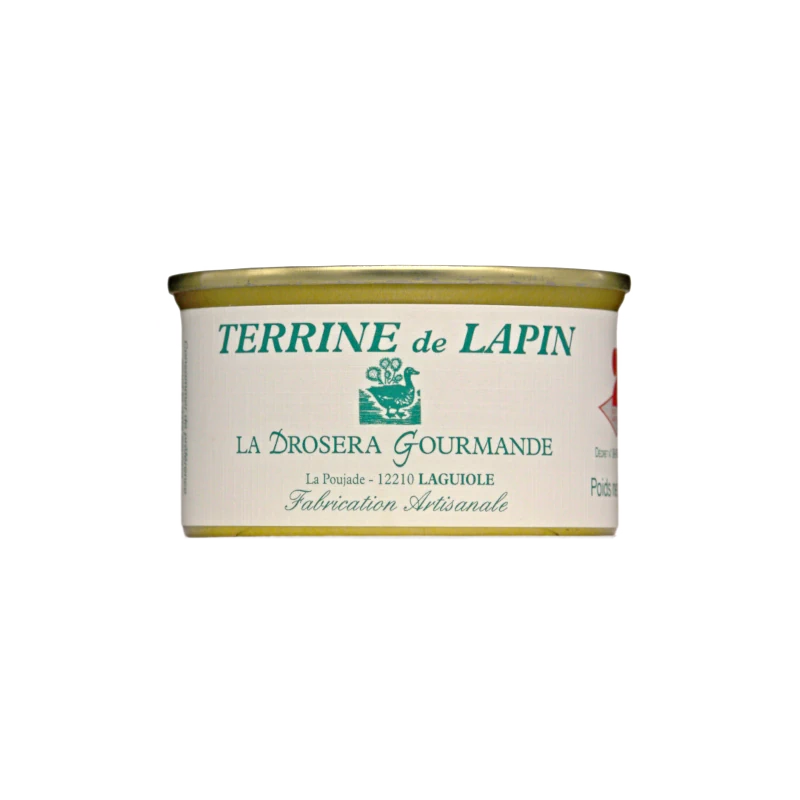 Französische Hasenterrine Terrine de Lapin 130g von La Drosera Gourmande erhältlich bei feines-frankreich.com
