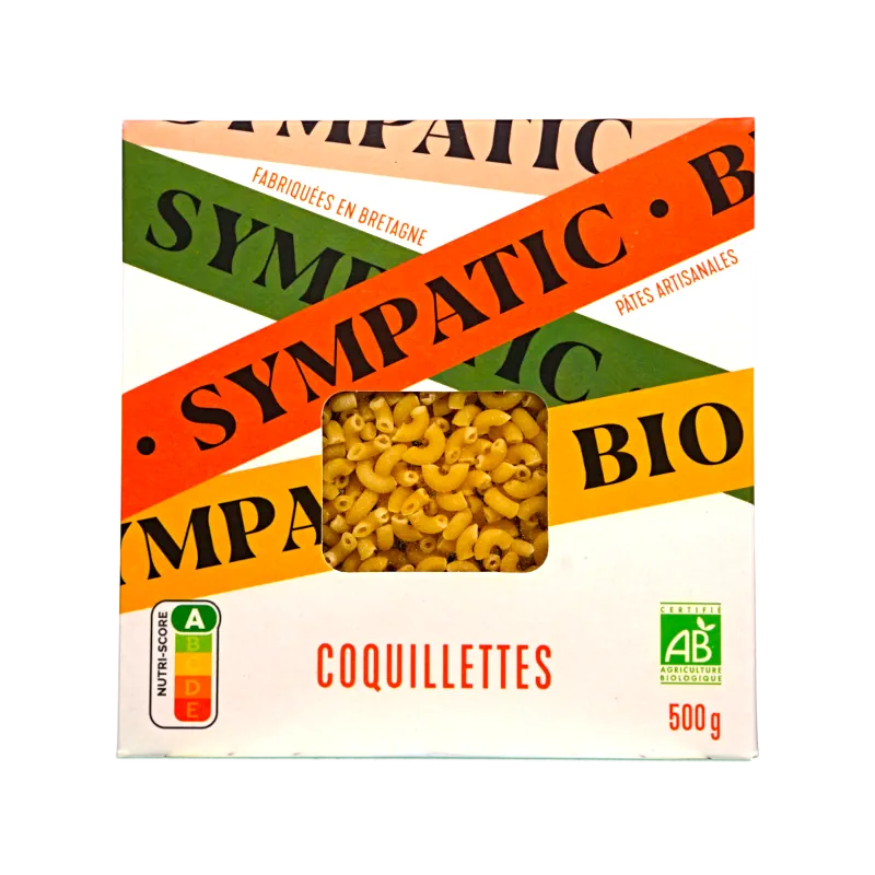 Französische Coquillette Bio-Pasta 500g von Sympatic Bretagne erhältlich bei feines-frankreich.com