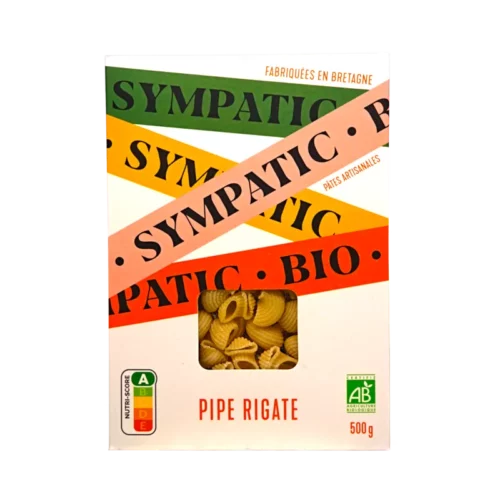 Französische Pipe Rigate Bio-Pasta 500g von Sympatic Bretagne erhältlich bei feines-frankreich.com