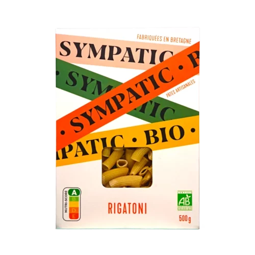 Französische Rigatoni Bio-Pasta 500g von Sympatic Bretagne erhältlich bei feines-frankreich.com